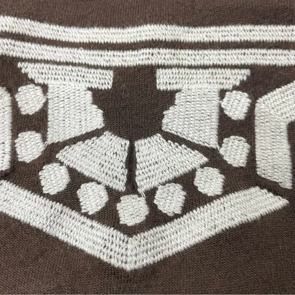 💖5/$25 Inc International Concept Brown Embroidered Tribal Detail Dress Size M - Picture 9 of 12